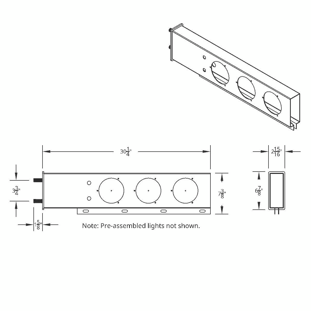 3-3/4" Bolt Pattern Chrome Spring Loaded Bar With 6X 4" 16 Red LED Turbine Lights - Red Lens (Pair) - Thumbnail 5