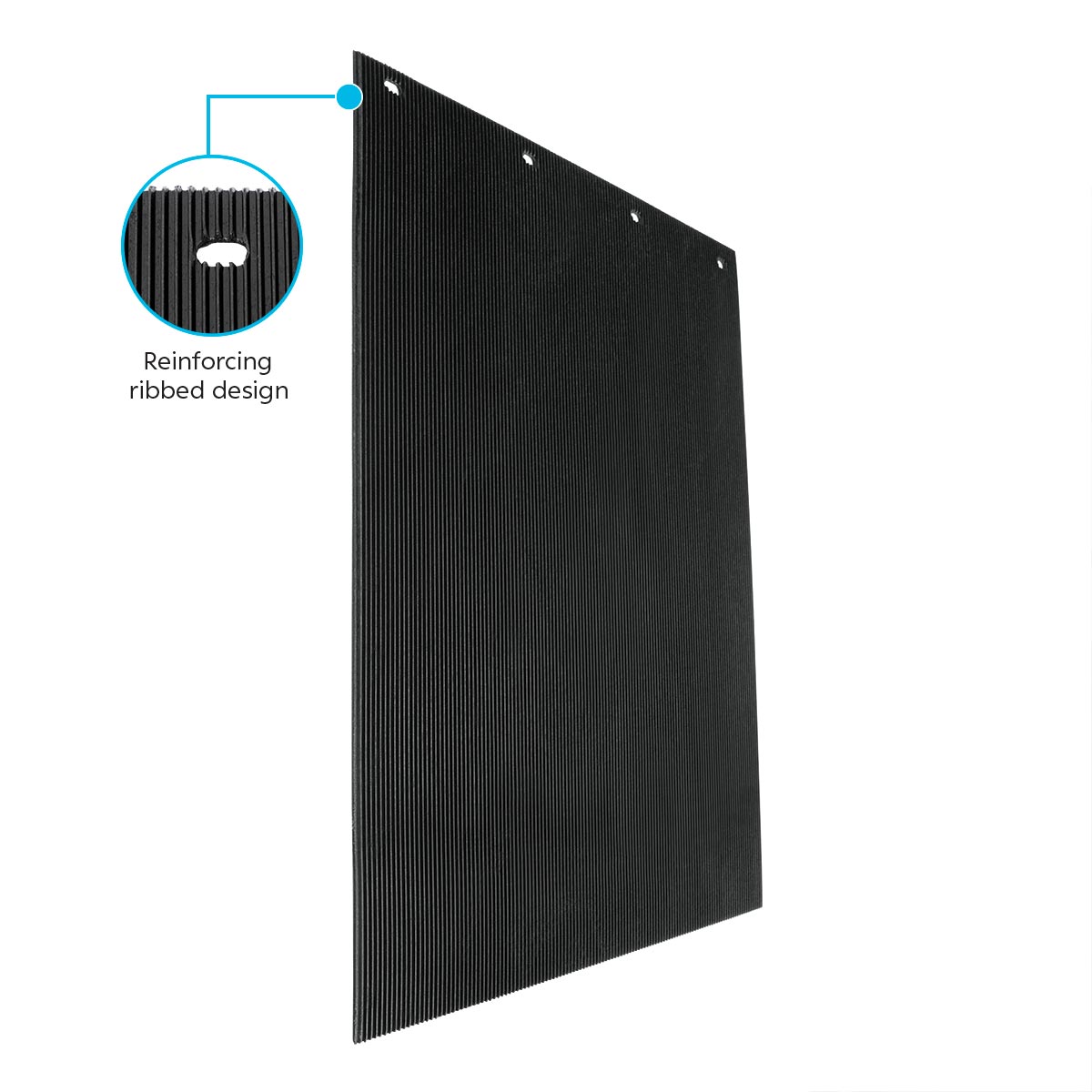 24" X 30" Black PROFLEX Mud Flap - Thumbnail 4