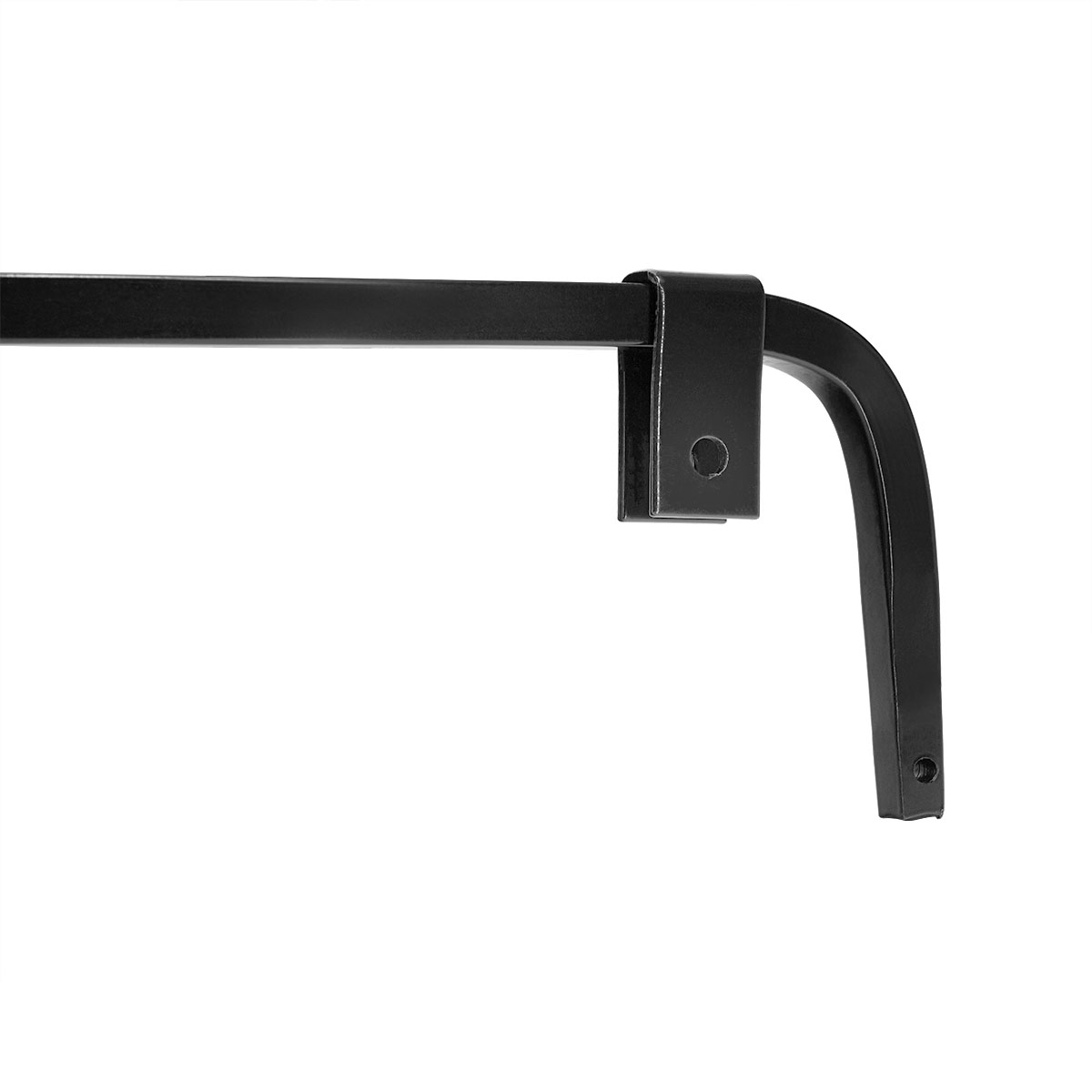 Black Angled Mud Flap Hangers With Mounting Hardware - No Coil (Pair) - Thumbnail 7