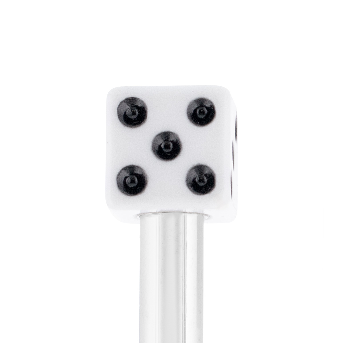 Dice Door Lock Knobs - White (2Pc/Set) - Thumbnail 5