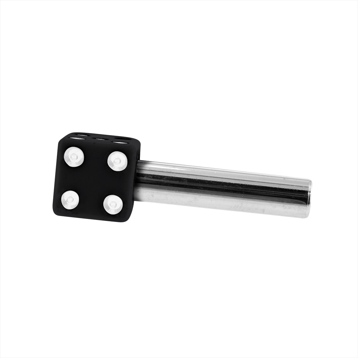 Dice Door Lock Knobs - Black (2Pc/Set) - Thumbnail 4