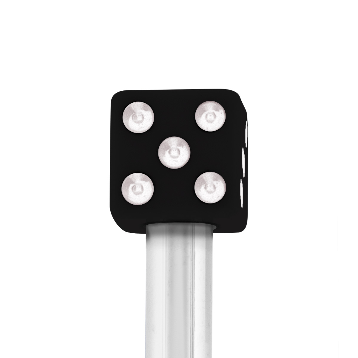 Dice Door Lock Knobs - Black (2Pc/Set) - Thumbnail 5