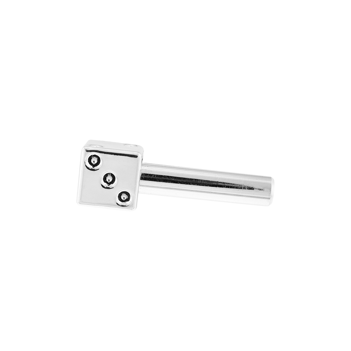 Chrome Dice Door Lock Knobs (2Pc/Set) - Thumbnail 4