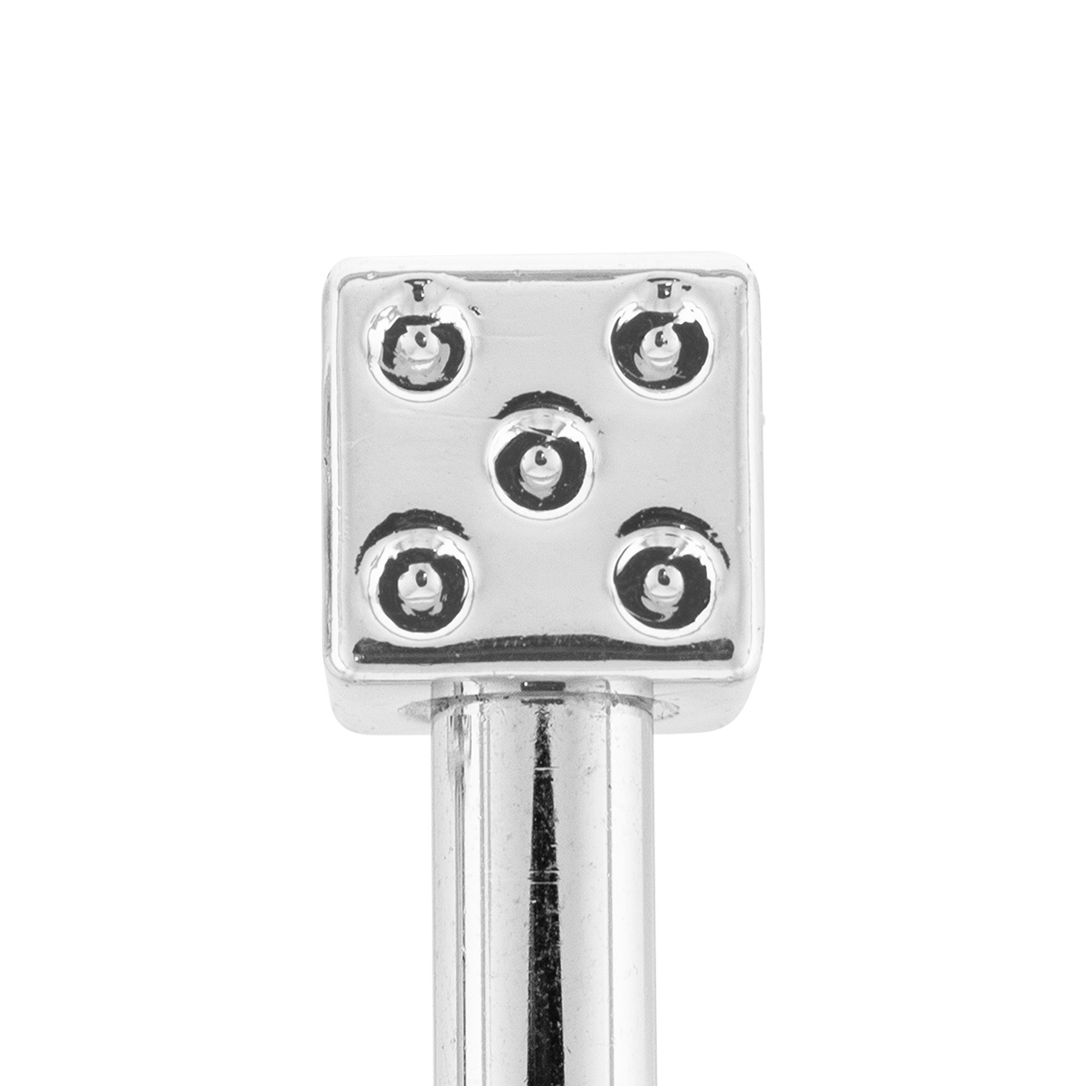 Chrome Dice Door Lock Knobs (2Pc/Set) - Thumbnail 5