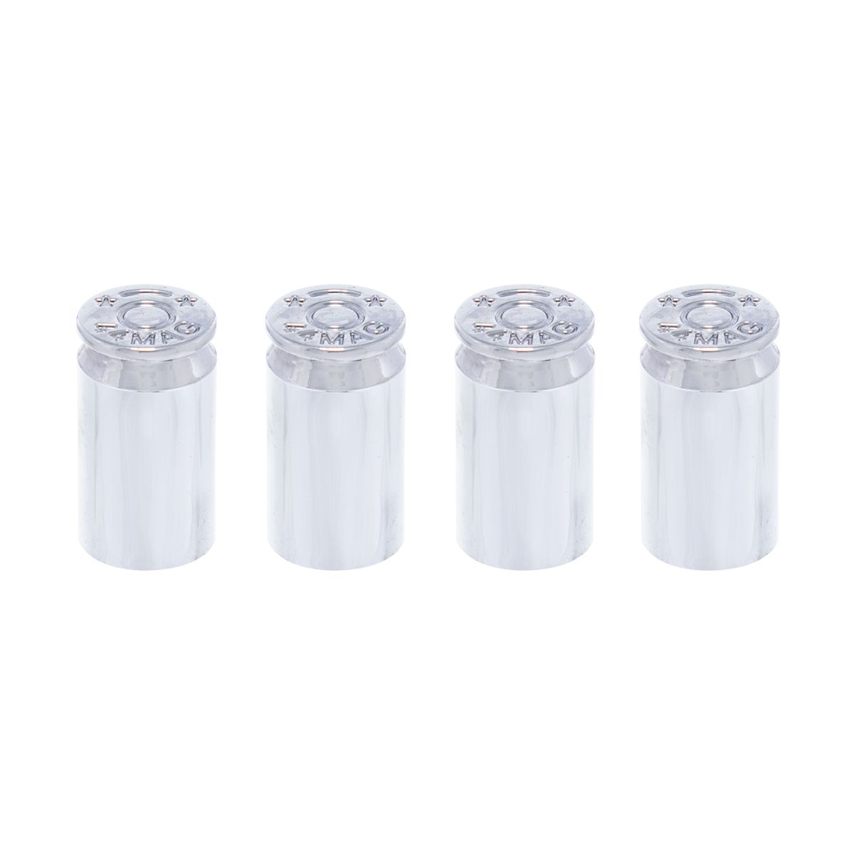 Chrome Bullet Casing Valve Caps (4-Pack)