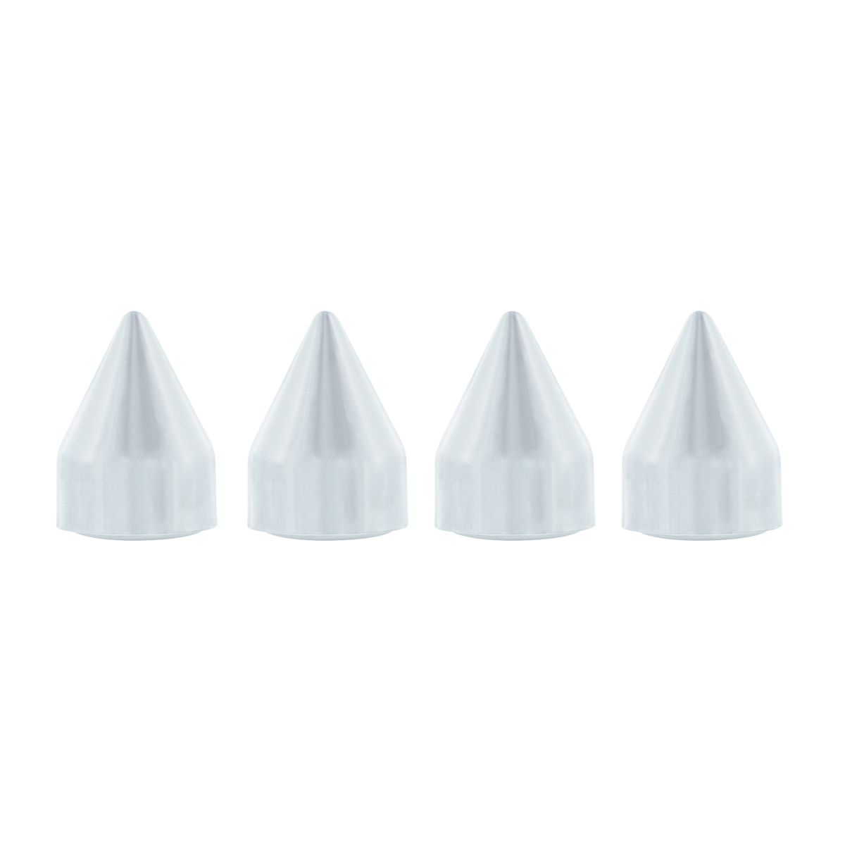 Chrome Plastic Spike Snap-On Screw Head Covers For #10 And #12 Screws (4-Pack)