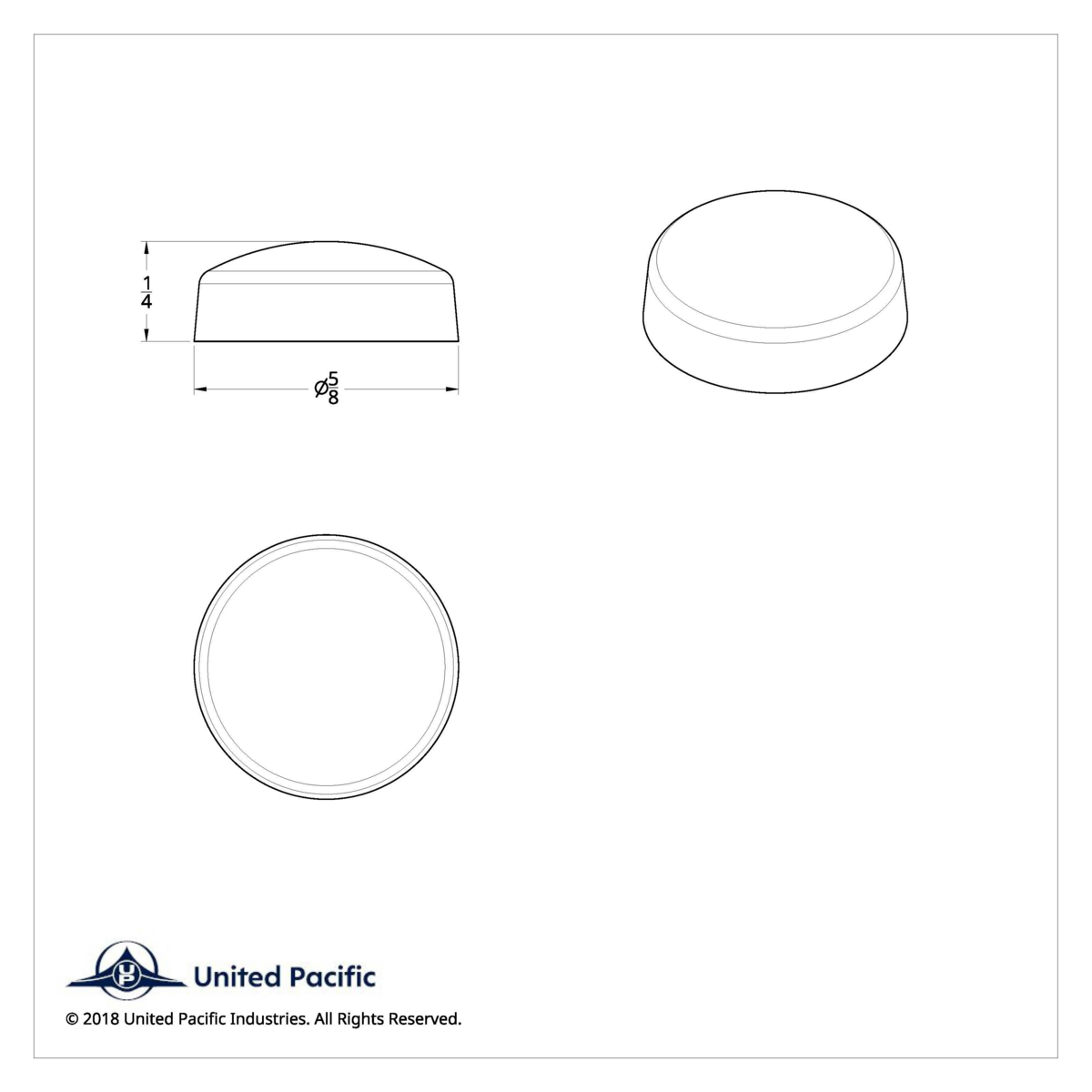 Chrome Plastic Snap-On Screw Cover For #10 And #12 Screws (Bulk) - Thumbnail 2