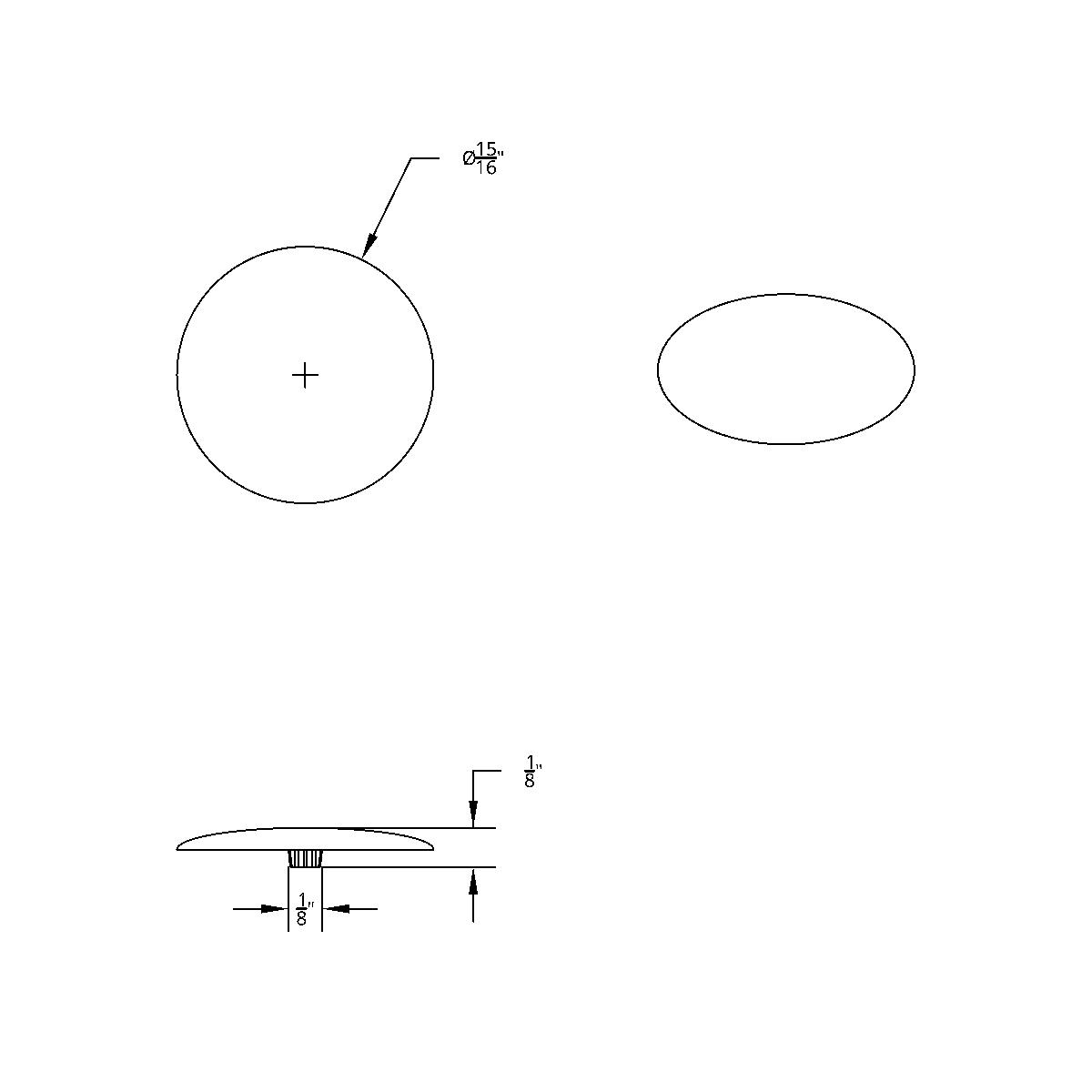 Chrome Plastic Push-On Covers For Phillips Round Head Screw (10-Pack) - Thumbnail 3