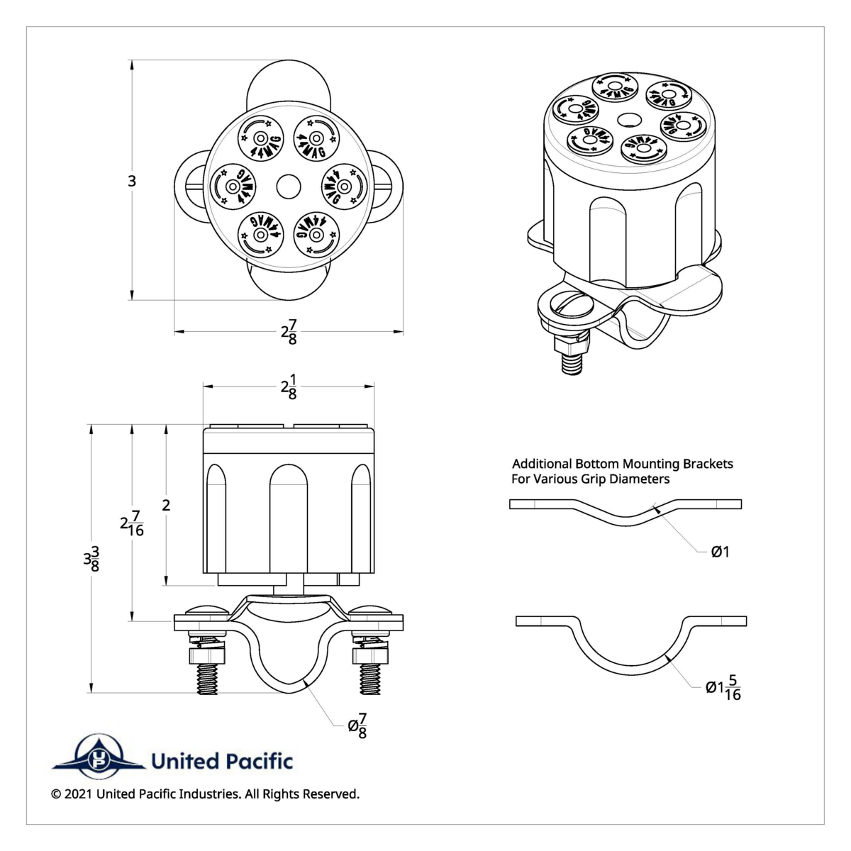 Chrome Aluminum Gun Cylinder Steering Wheel Spinner - Thumbnail 10