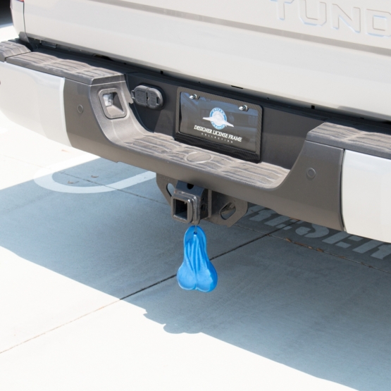 8-1/4" Tall Large Low-Hanging Rubber Balls - Blue - Thumbnail 3