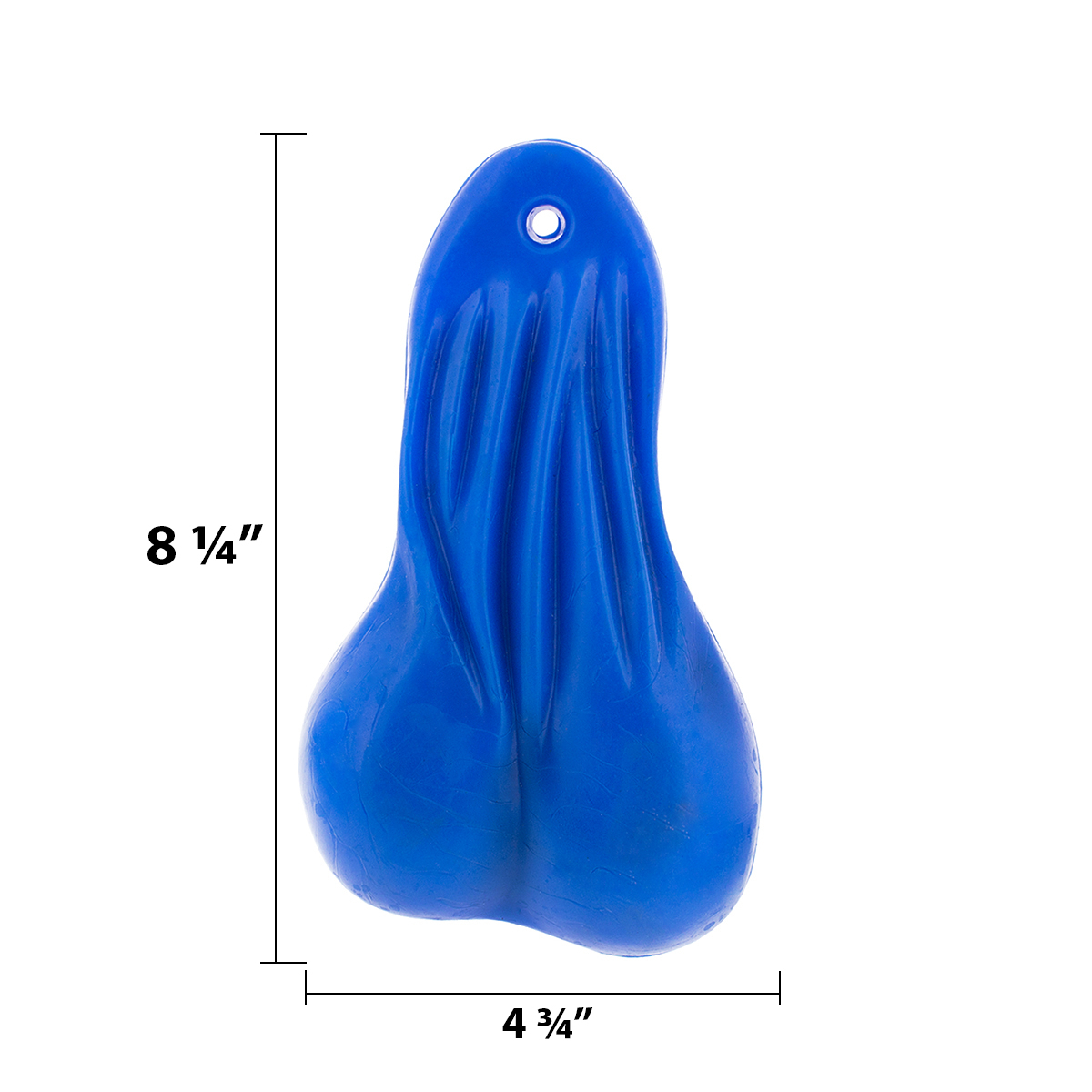 8-1/4" Tall Large Low-Hanging Rubber Balls - Blue - Thumbnail 7