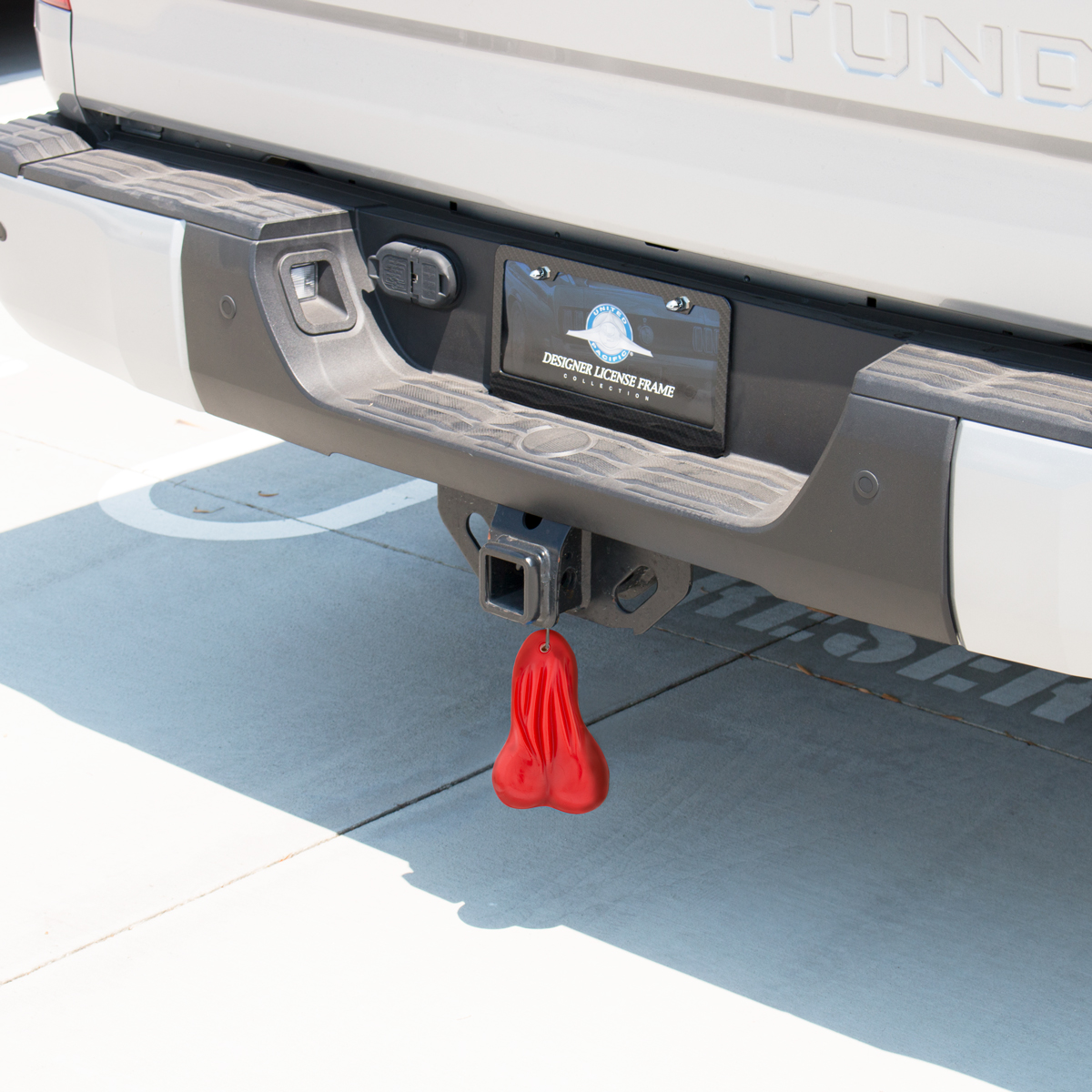 8-1/4" Tall Large Low-Hanging Rubber Balls - Red - Thumbnail 3