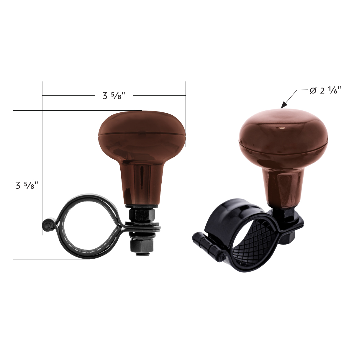 Heavy Duty Steering Wheel Spinner - Wooden Style - Thumbnail 4