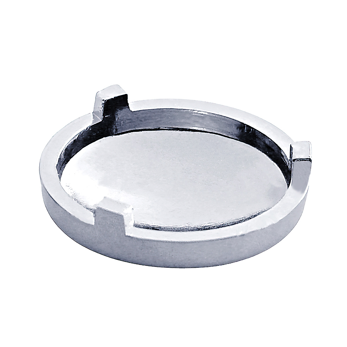 Chrome Plastic Covers For 3/4" Round Vinyl Button For Most Freightliner & International (Card of 10) - Thumbnail 2