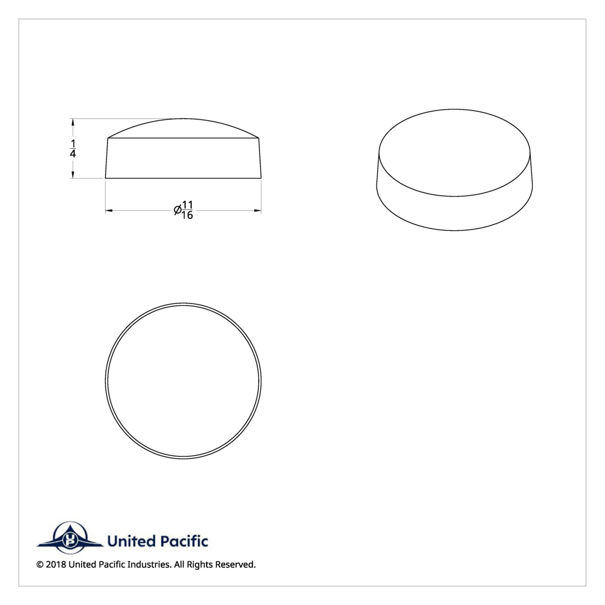 Chrome Plastic Snap-On Screw Covers For 1/4" Screw (10-Pack) - Thumbnail 4