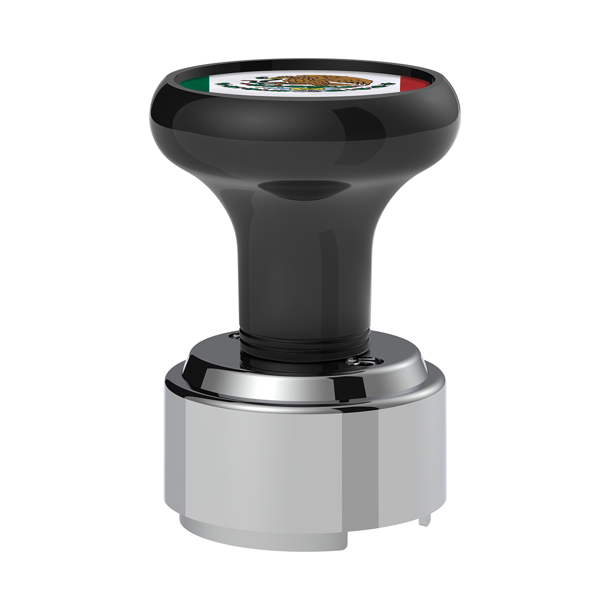 Thread-On Gearshift Knob With 9/10 Speed Adapter & Mexico Flag Sticker - Black - Thumbnail 2