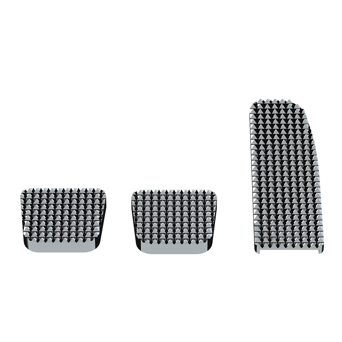 Chrome Billet Aluminum Diamond Pedal Set For 2008-2017 Freightliner Cascadia/Coronado/M3 - Thumbnail 3