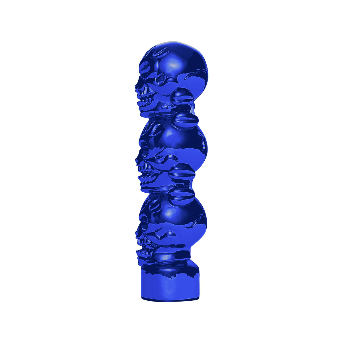 1/2"-13 Thread-On 3 Skull Candy Color Shift Knob-Indigo Blue - Thumbnail 3