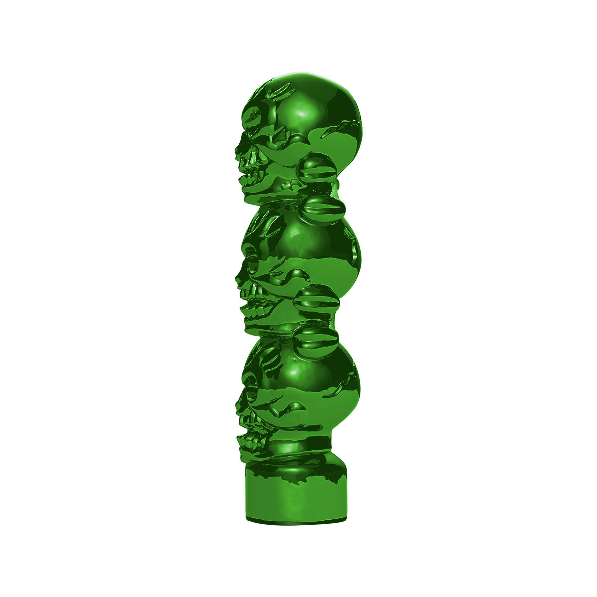 1/2"-13 Thread-On 3 Skull Candy Color Shift Knob-Emerald Green - Thumbnail 3