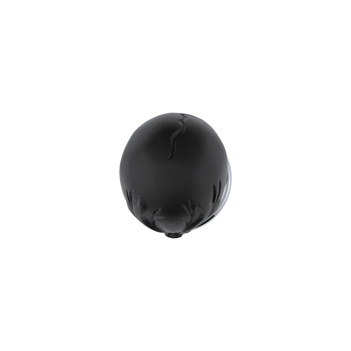 Thread-On 3-Skull Gearshift Knob With Adapter For Eaton-Fuller 13/15/18 Speed Shifter-Matte Black - Thumbnail 4