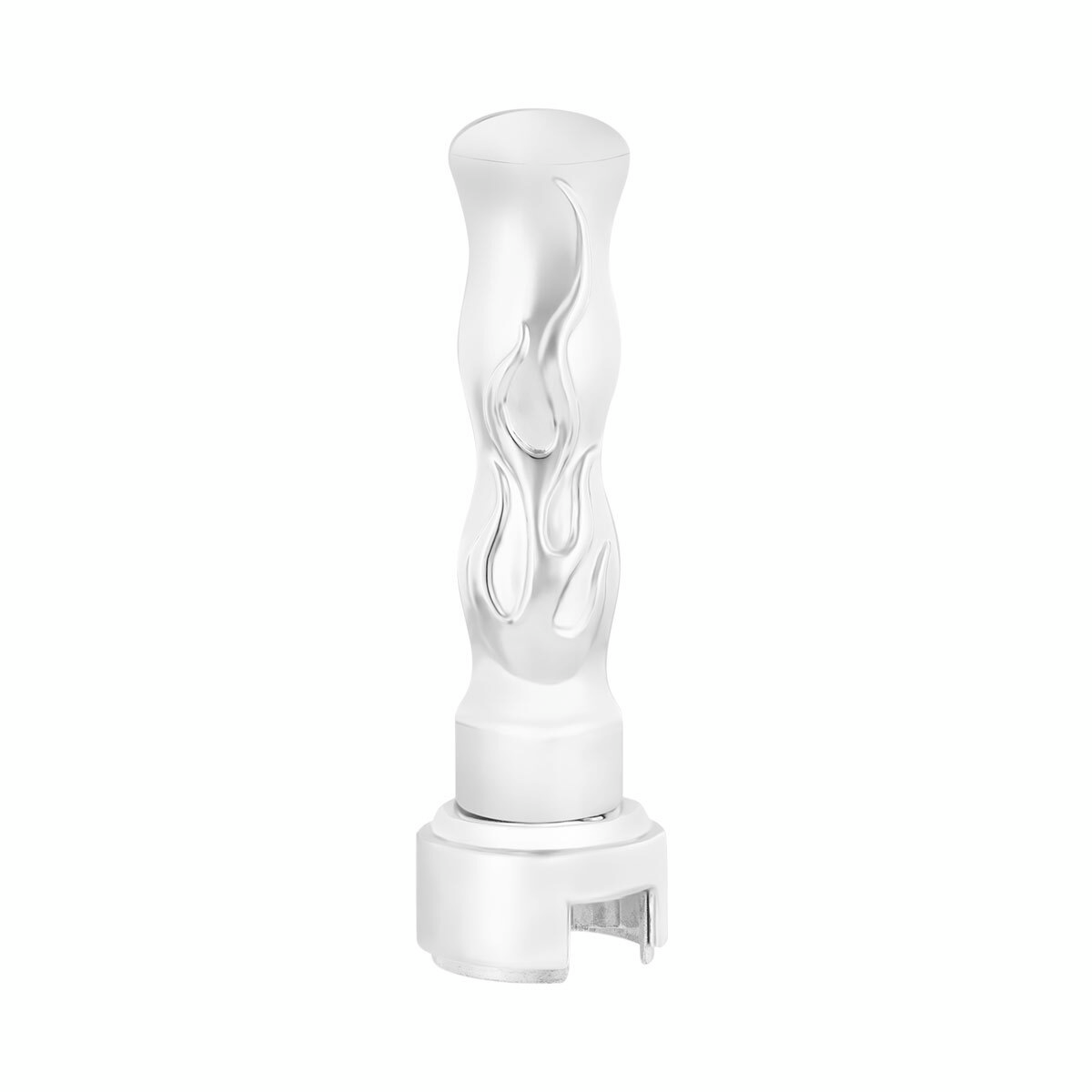 Thread-On Flame Gearshift Knob With Adapter For Eaton Fuller 13/15/18 Speed - Chrome - Thumbnail 6