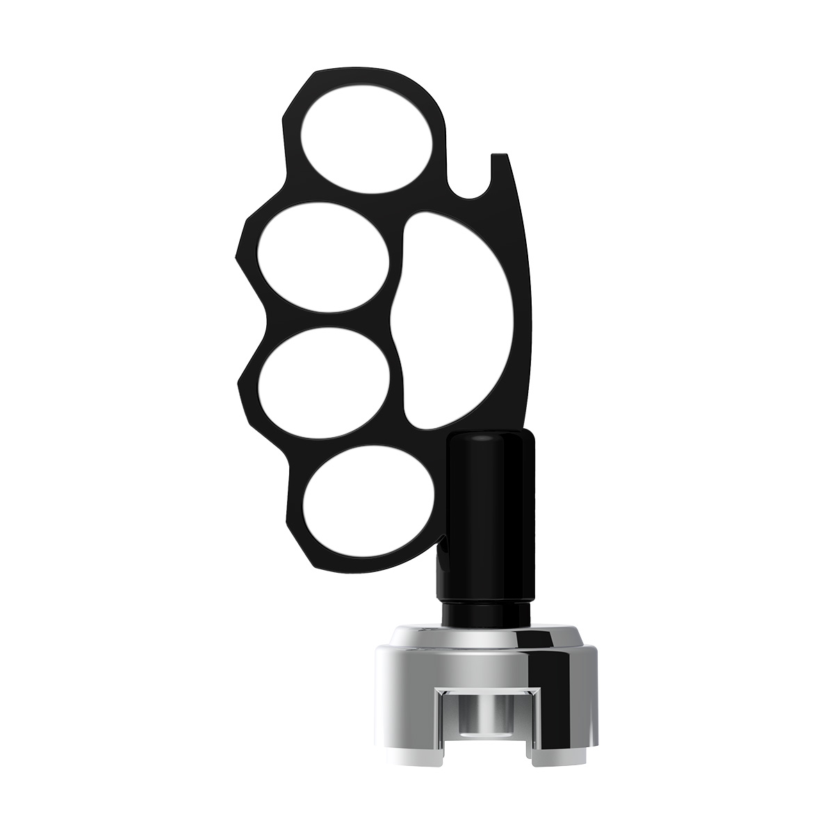 Knuckle Gearshift Knob With 13/15/18 Speed Adapter - Black - Thumbnail 6