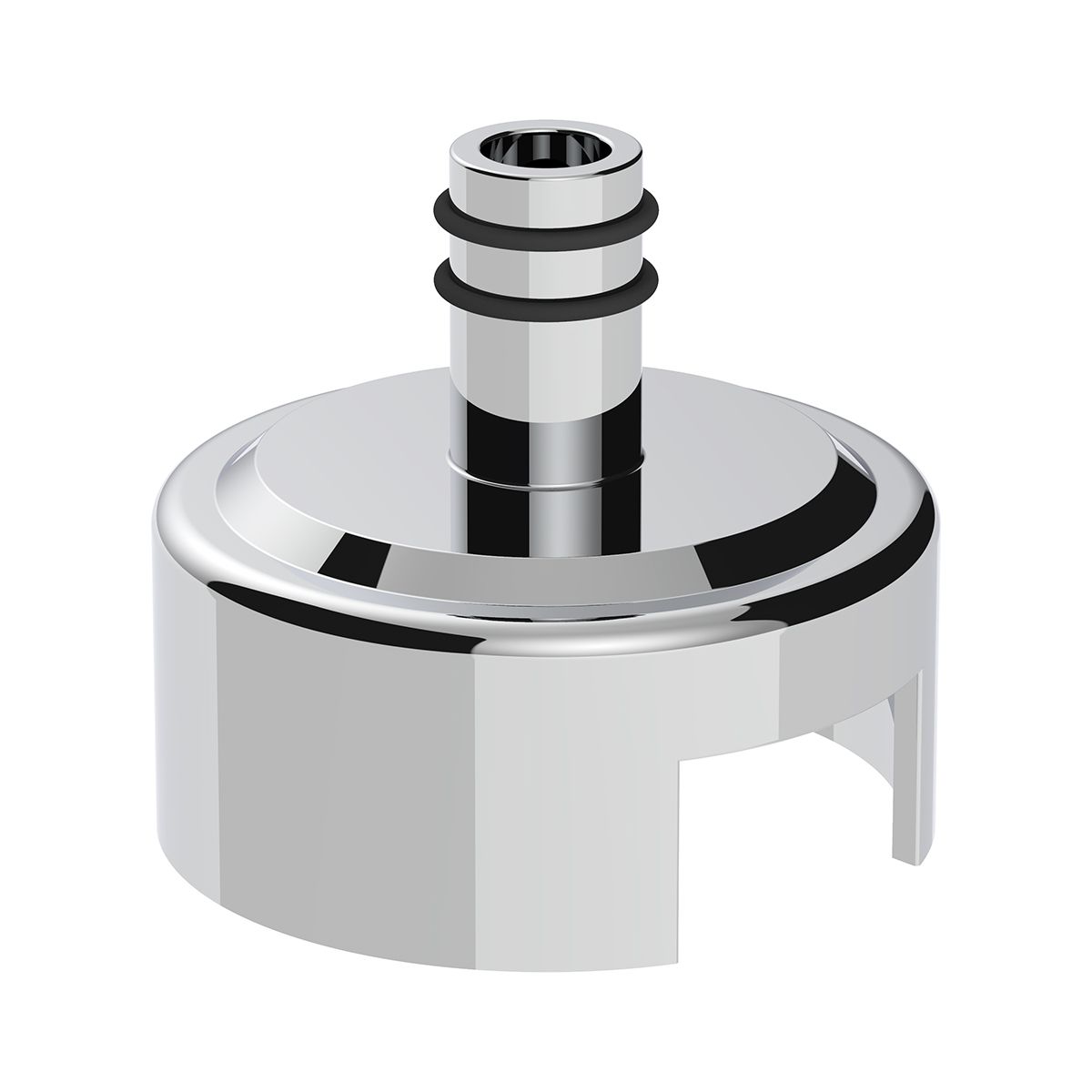 7/16" Top Gearshift Mounting Adapter For Eaton-Fuller 13/15/18 Speed Shifters - Chrome (Bulk)