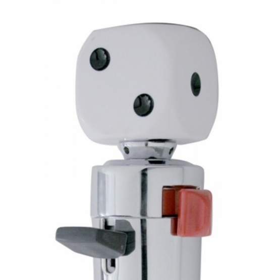 White Dice Gearshift Knob With 13/15/18 Speed Adapter - Thumbnail 2