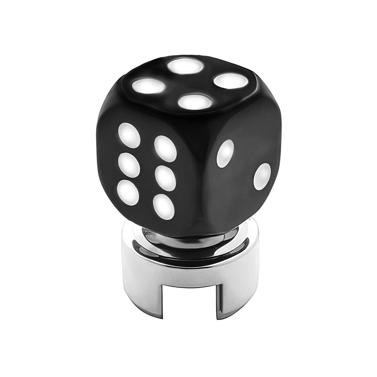 Black Dice Gearshift Knob With 13/15/18 Speed Adapter