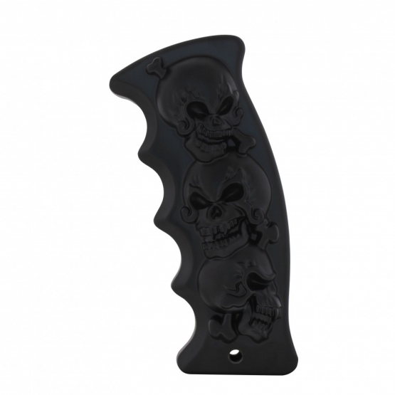 Skulls Pistol Grip Gearshift Knob - Black - Thumbnail 2
