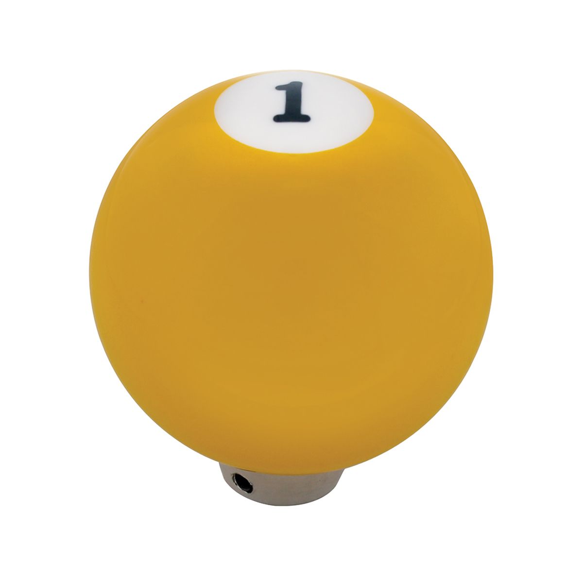 Number 1 Pool Ball Gearshift Knob - Gloss Yellow