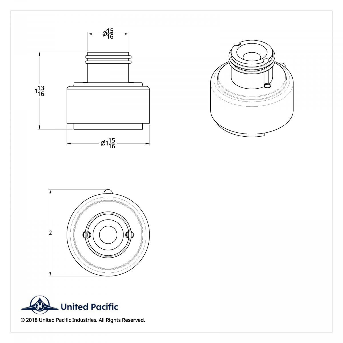 Gearshift Adapter W/LED Mount For Eaton-Fuller 9/10 Speed - Chrome/Vertical (Bulk) - Thumbnail 4