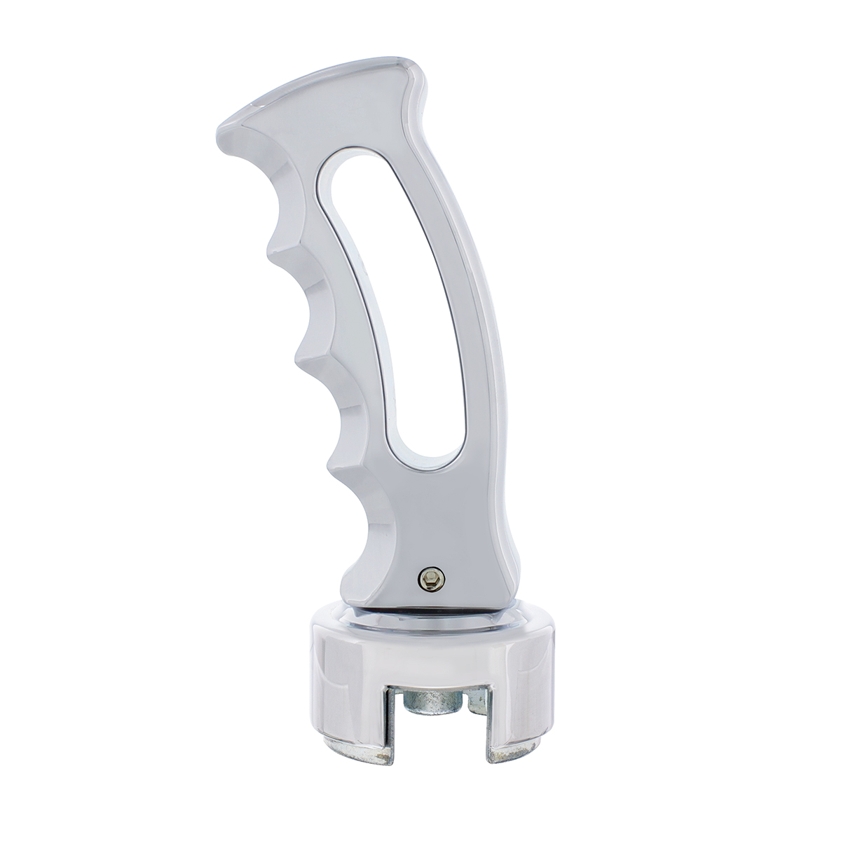 Slot Style Gearshift Knob With 13/15/18 Speed Adapter - Chrome - Thumbnail 2