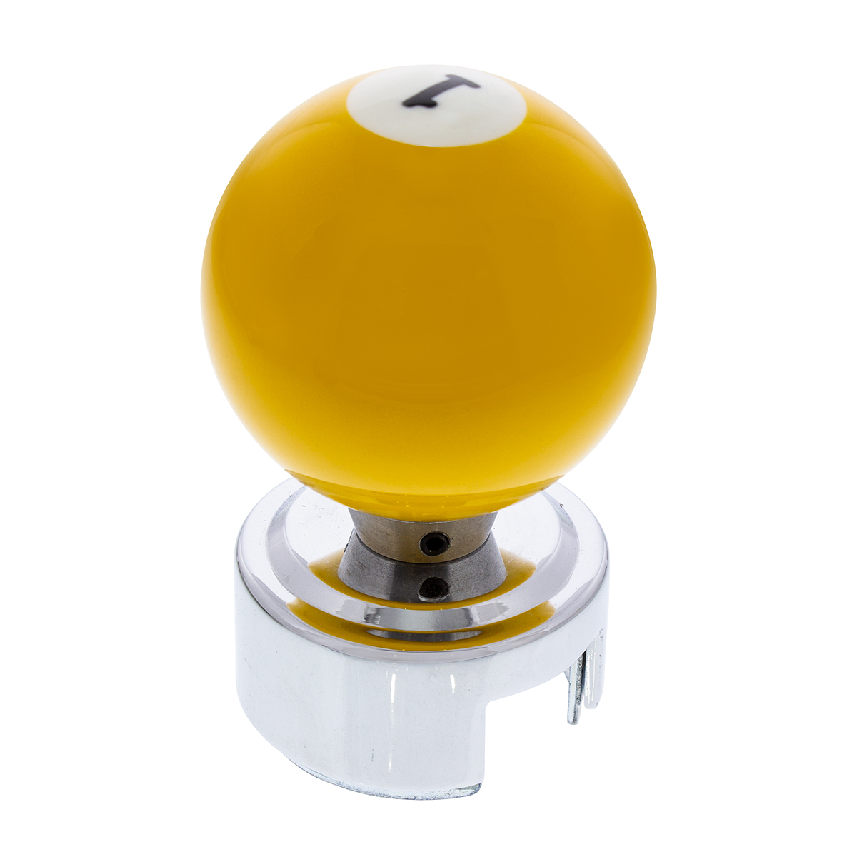 Number 1 Pool Ball Gearshift Knob For 13/15/18 Speed Eaton Style Shifters - Thumbnail 2