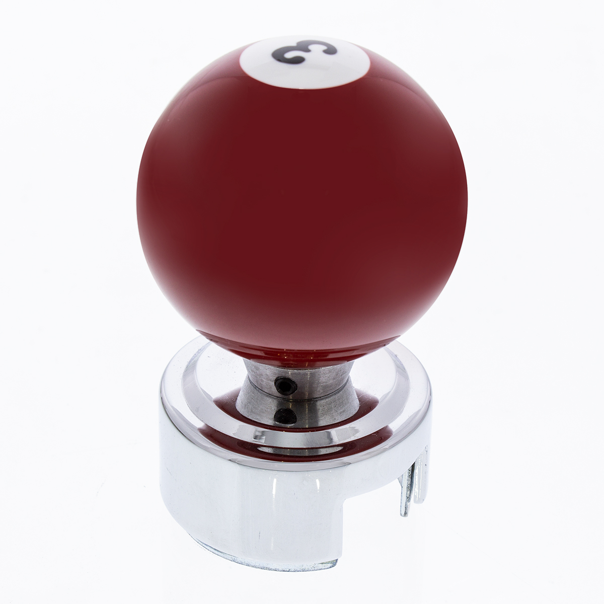 Number 3 Pool Ball Gearshift Knob For 13/15/18 Speed Eaton Style Shifters - Thumbnail 2