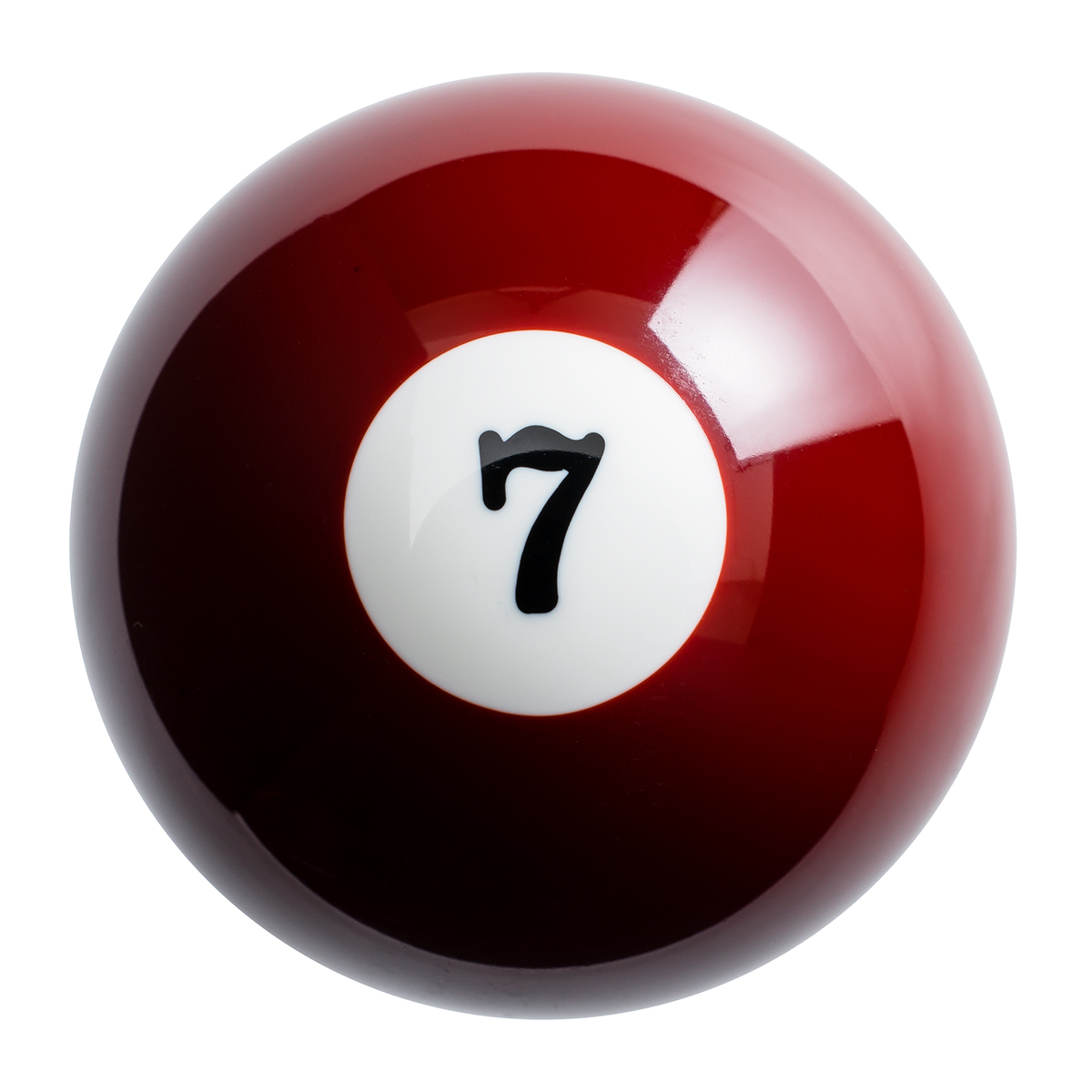 Number 7 Pool Ball Gearshift Knob - Gloss Maroon - Thumbnail 5