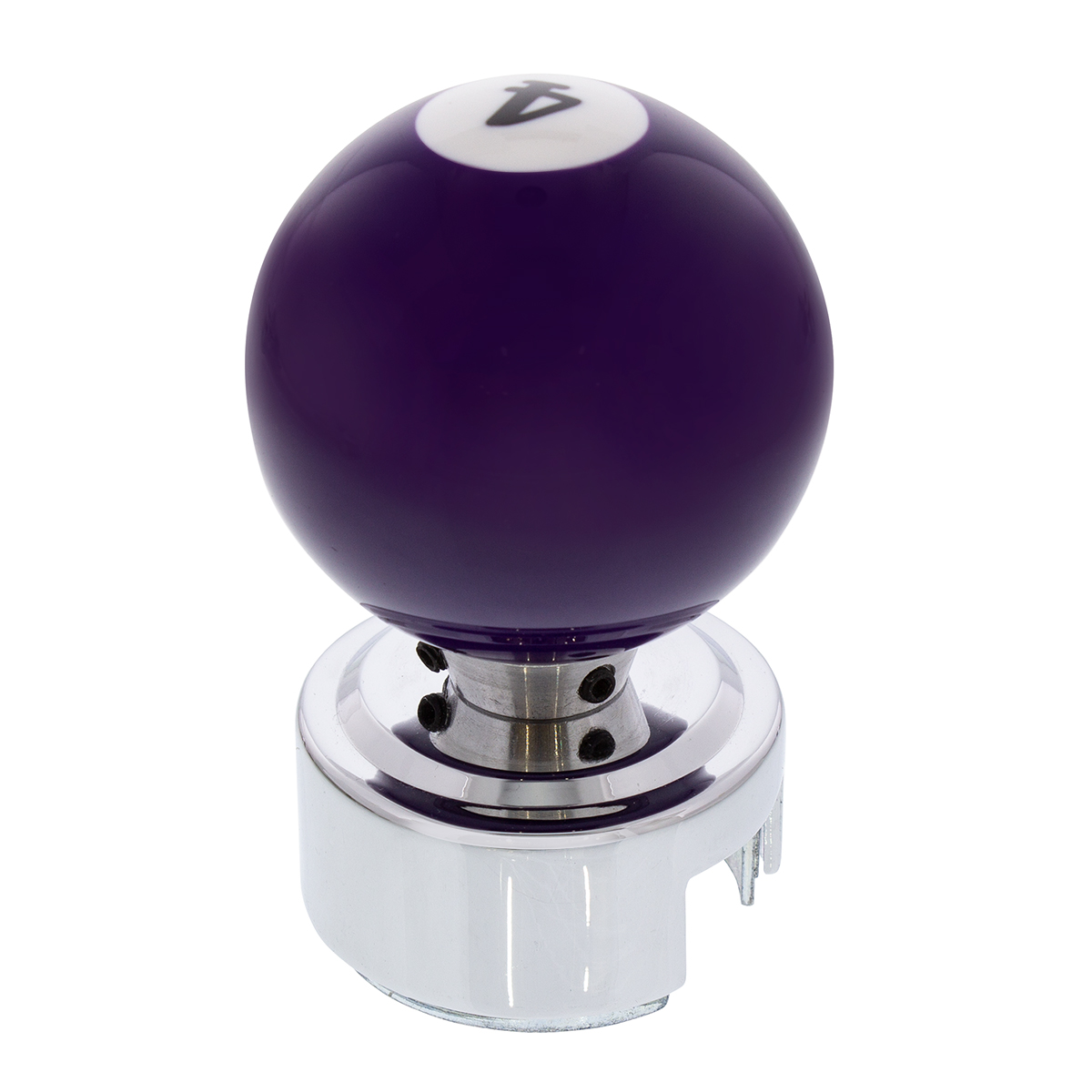 Number 4 Pool Ball Gearshift Knob For 13/15/18 Speed Eaton Style Shifters - Thumbnail 2