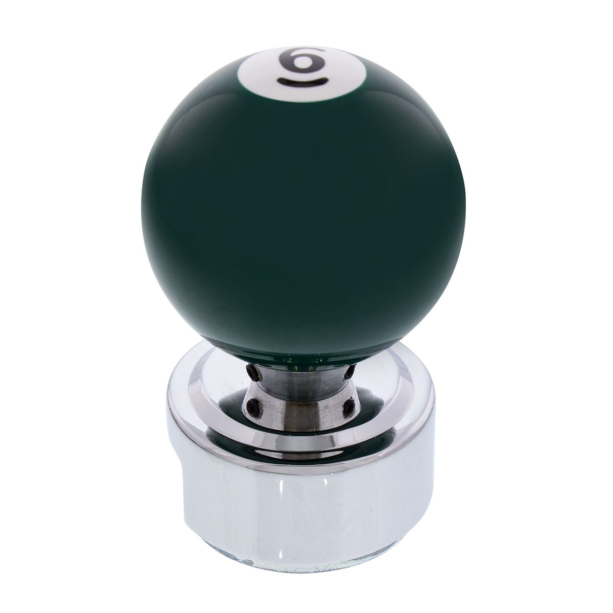 Number 6 Pool Ball Gearshift Knob For 13/15/18 Speed Eaton Style Shifters