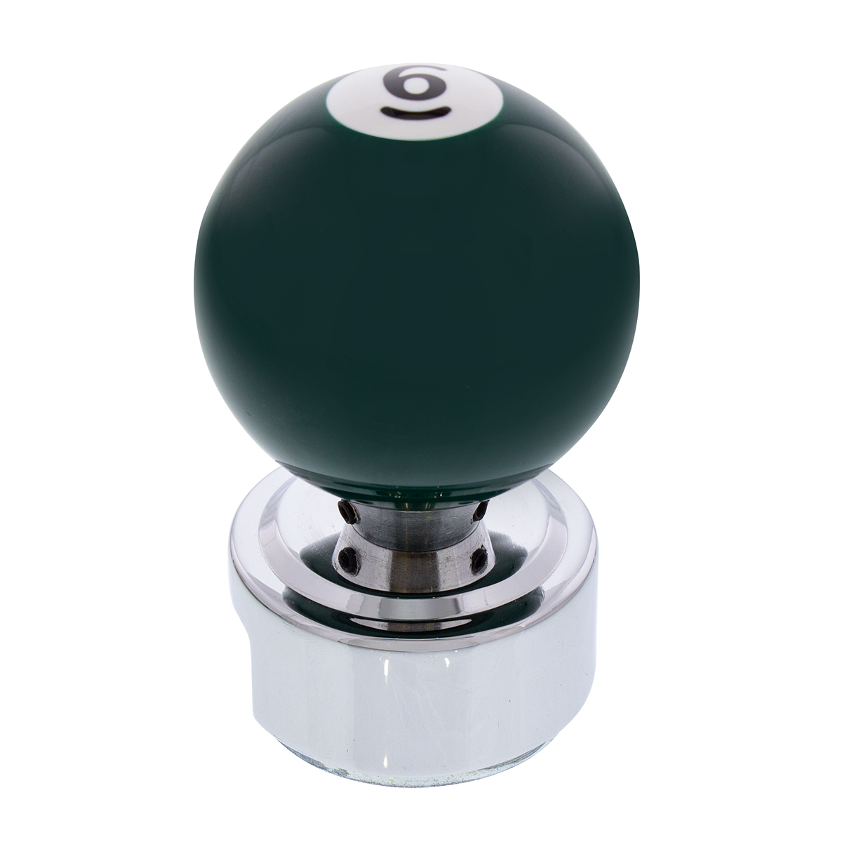 Number 6 Pool Ball Gearshift Knob For 13/15/18 Speed Eaton Style Shifters - Thumbnail 5