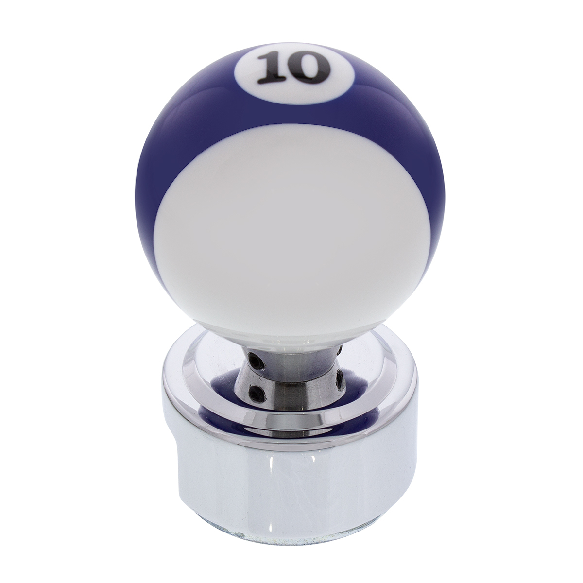Number 10 Pool Ball Gearshift Knob For 13/15/18 Speed Eaton Style Shifters - Thumbnail 5