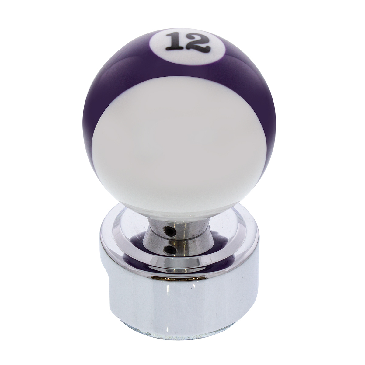 Number 12 Pool Ball Gearshift Knob For 13/15/18 Speed Eaton Style Shifters - Thumbnail 5