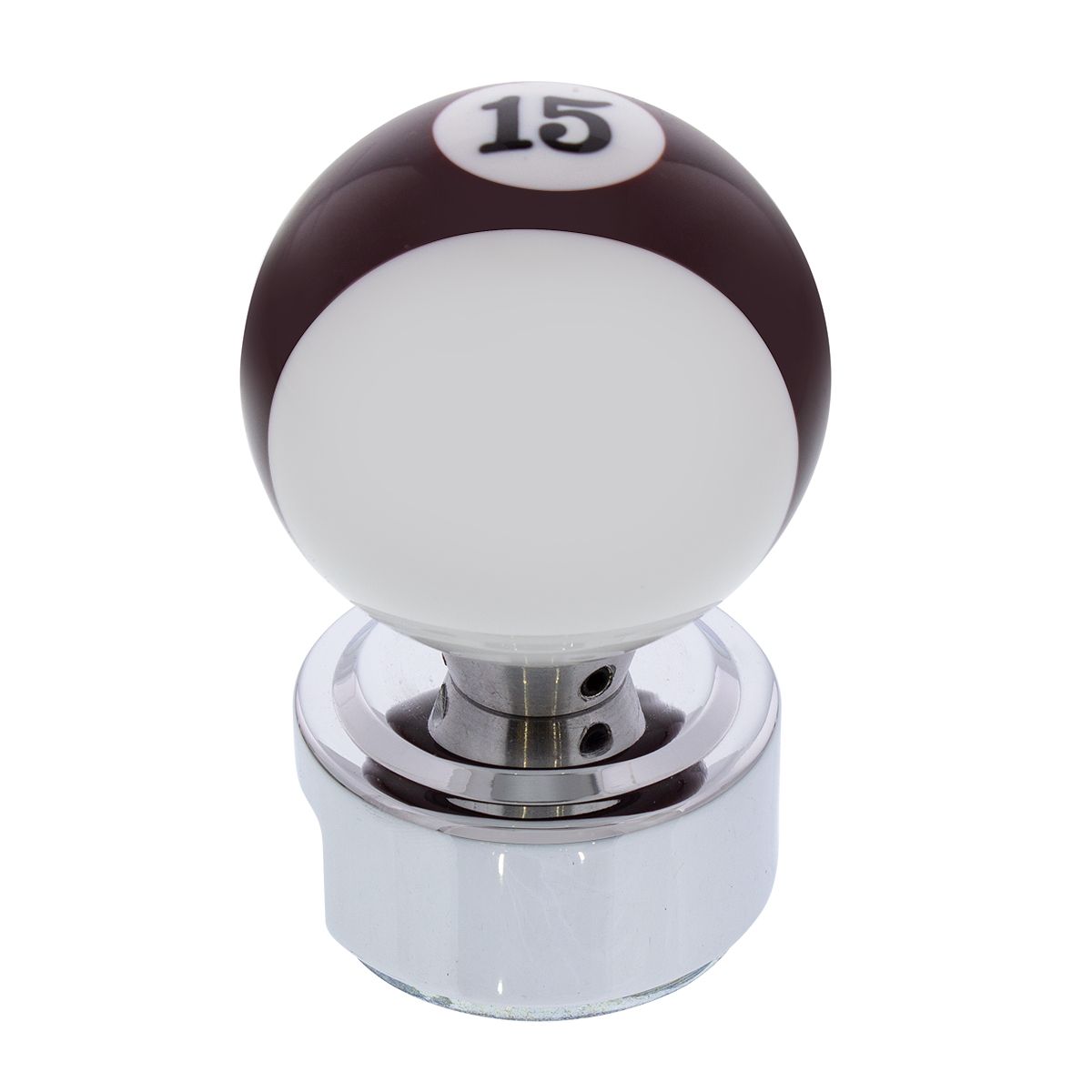 Number 15 Pool Ball Gearshift Knob For 13/15/18 Speed Eaton Style Shifters