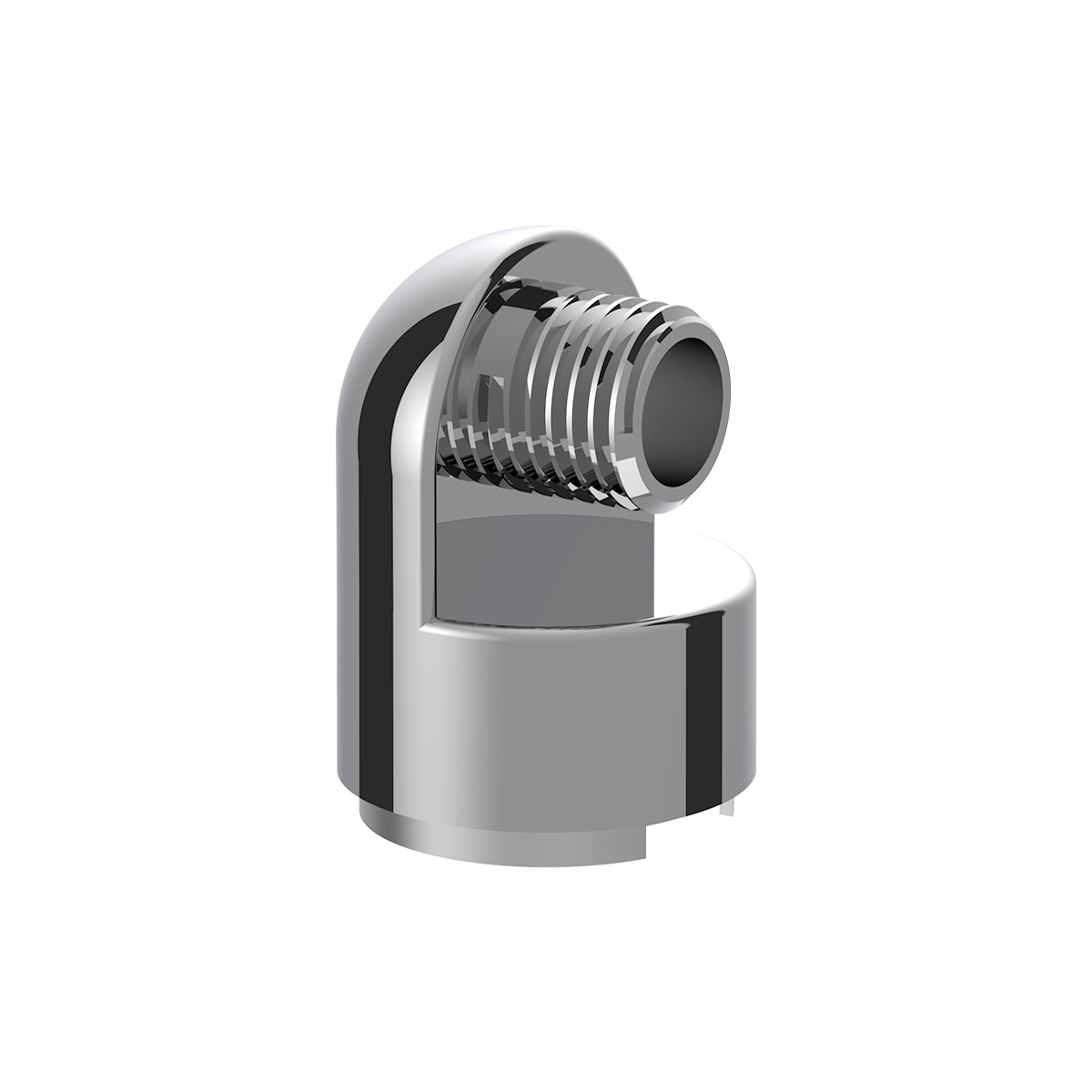 M30X3.5 Thread-On Gearshift Knob Chrome Mounting Adapter For Eaton Fuller Style 13/15/18 Speed - Horizontal (Bulk) - Thumbnail 4