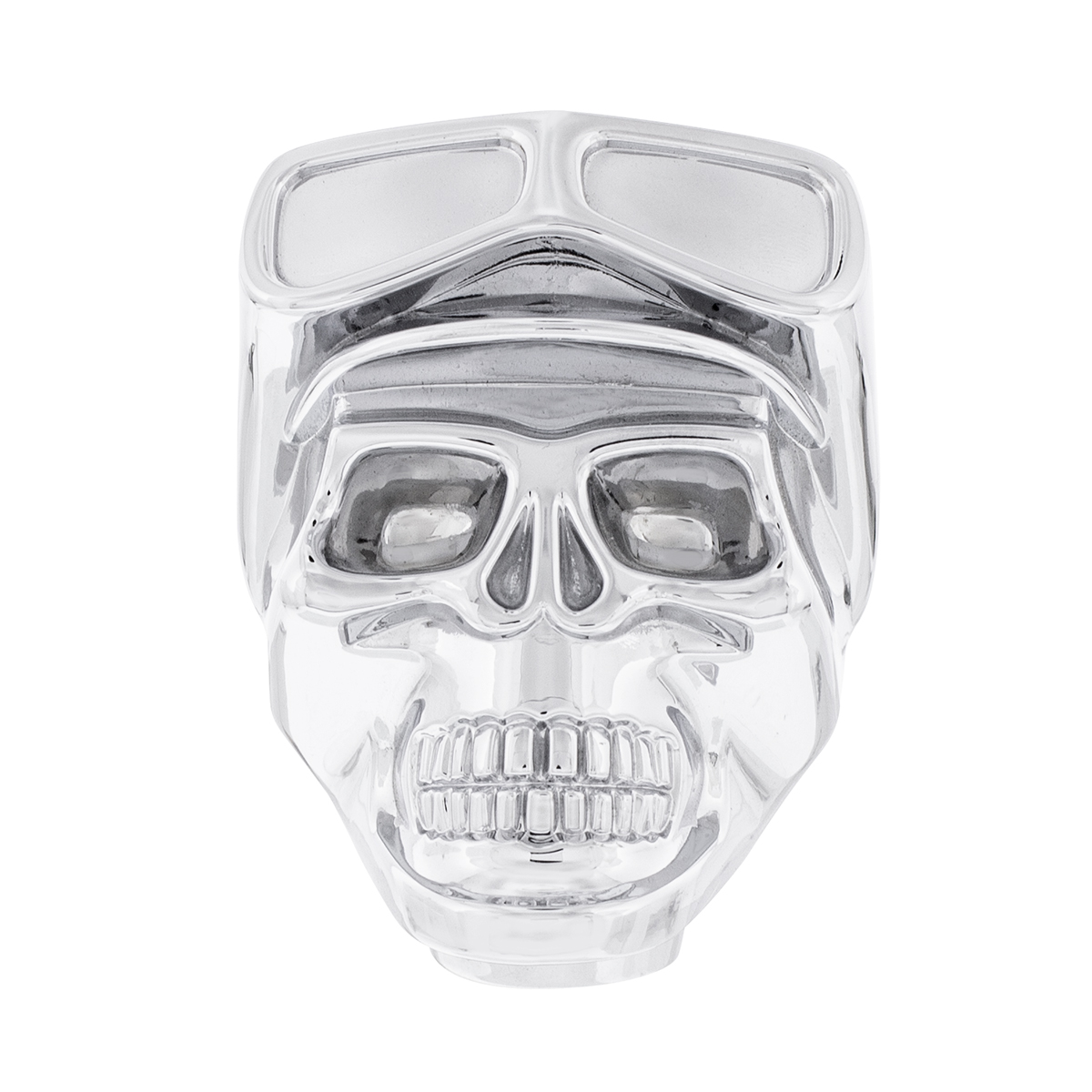 Skull Biker 1/2"-13 Thread-on Shift Knob - Chrome(Bulk)