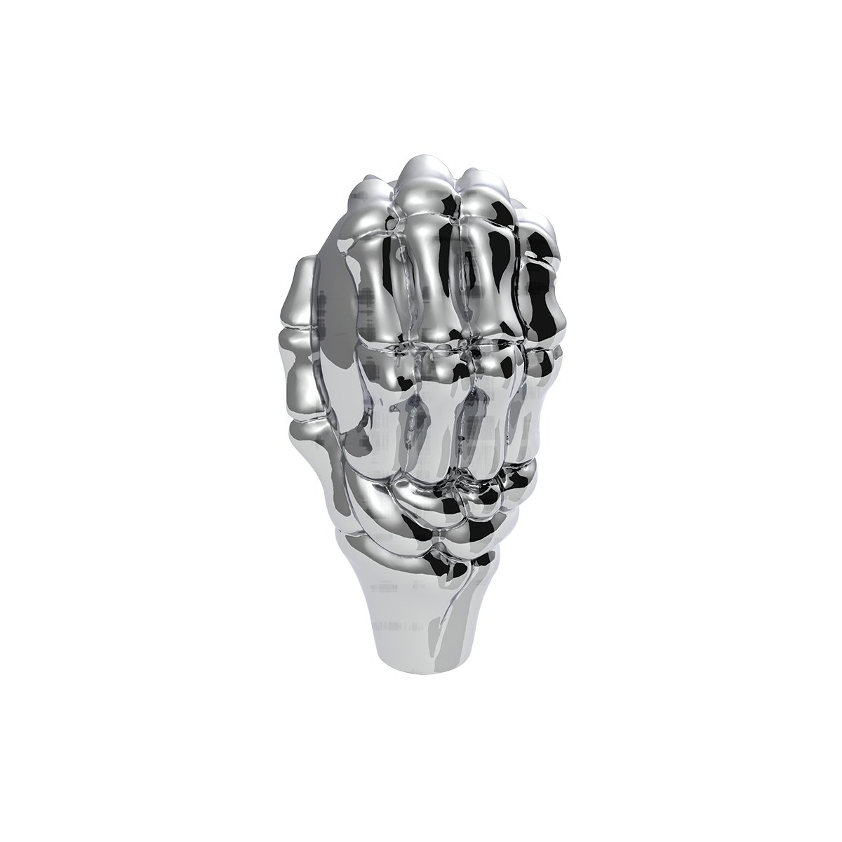 1/2"-13 Thread-On Skull Shift Knob - Chrome (Bulk) - Thumbnail 2