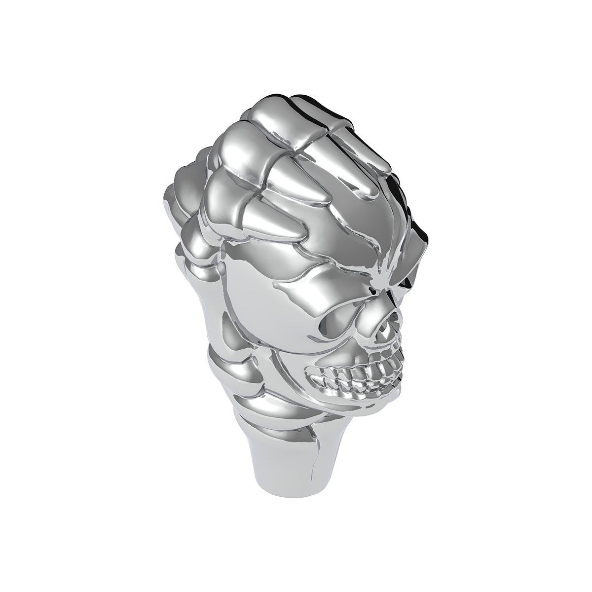 1/2"-13 Thread-On Skull Shift Knob - Chrome (Bulk) - Thumbnail 5