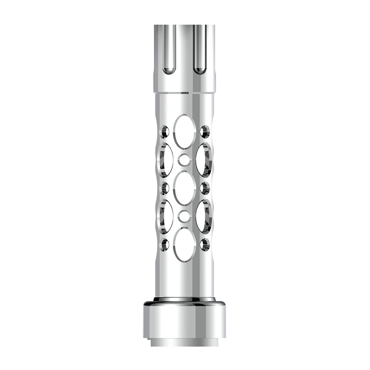 M30X3.5 Thread-On Austin Style Gearshift Knob With 9/10 Speed Adapter - Chrome/Vertical - Thumbnail 2