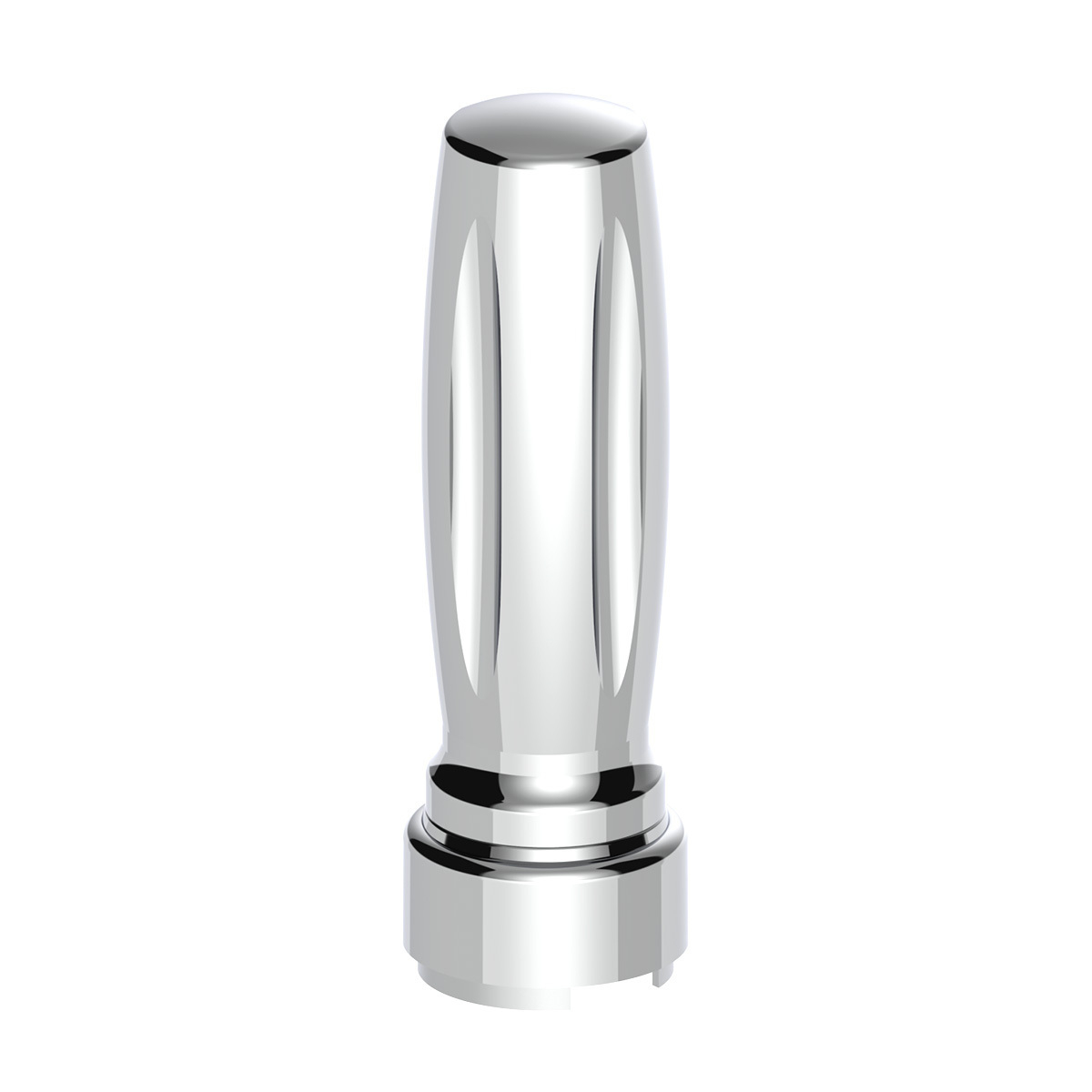 M30X3.5 Thread-On Vegas Style Gearshift Knob With 9/10 Speed Adapter - Chrome/Vertical - Thumbnail 6