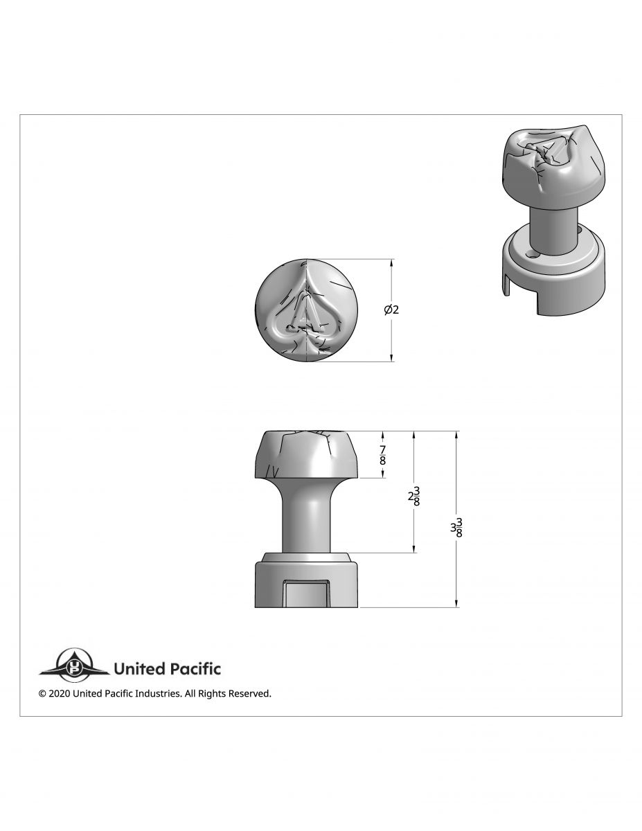 Ace of Spade Thread-On Gearshift Knob With 13/15/18 Speed Adapter - Chrome - Thumbnail 5