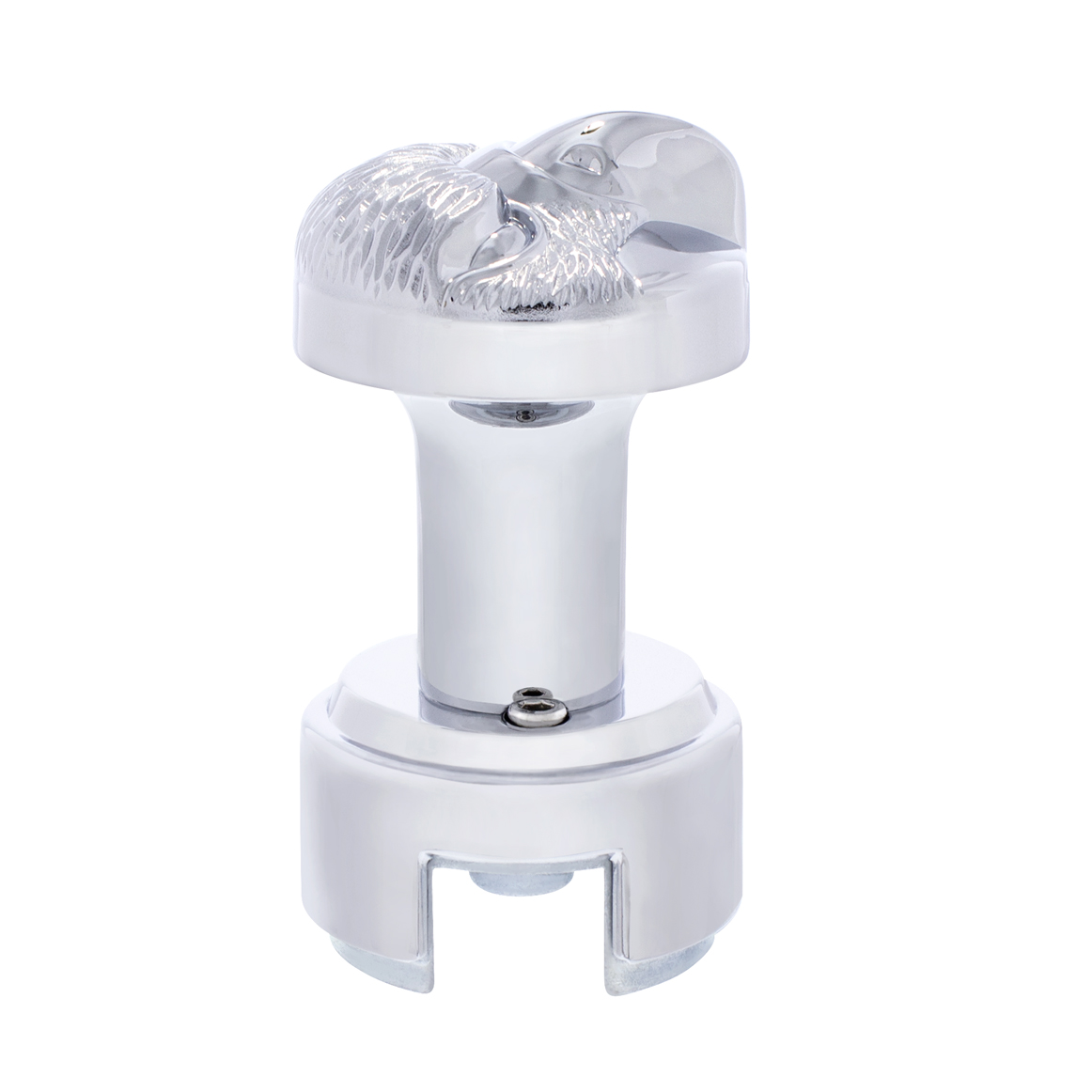 Eagle Thread-On Gearshift Knob With 13/15/18 Speed Adapter - Chrome - Thumbnail 2